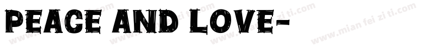 peace and love字体转换